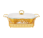 Penghangat Makanan Persegi Panjang CRG580 Gemini Gold